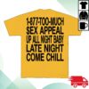 Booman Merch Store Ca$Ino Sex Appeal Yellow Shirt