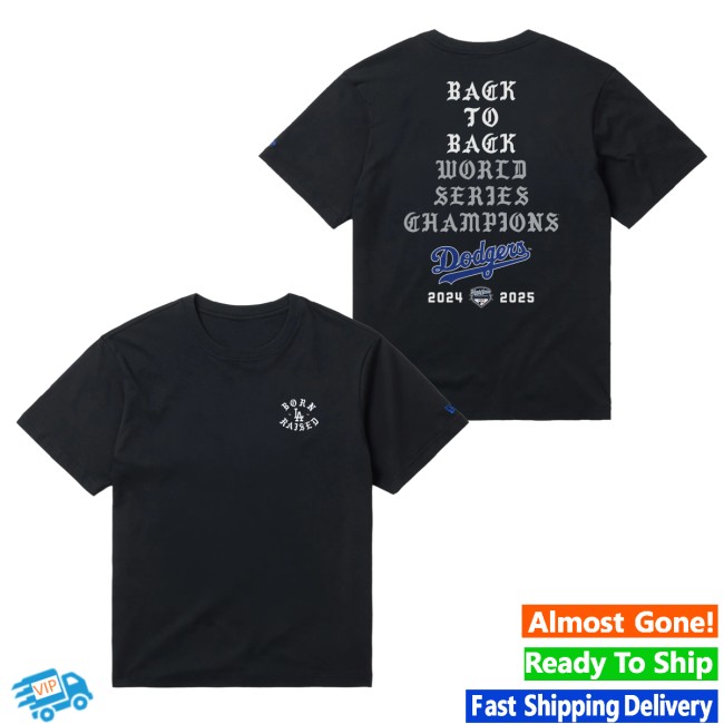 Born X Raised Merch Store Born X Raised Dodgers Back To Back Stack Tee Black 4 Born X Raised Merch Store Born X Raised Dodgers Back To Back Stack Tee Black