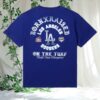 Born X Raised Merch Store Born X Raised Dodgers Chrome Arches Shirt Blue