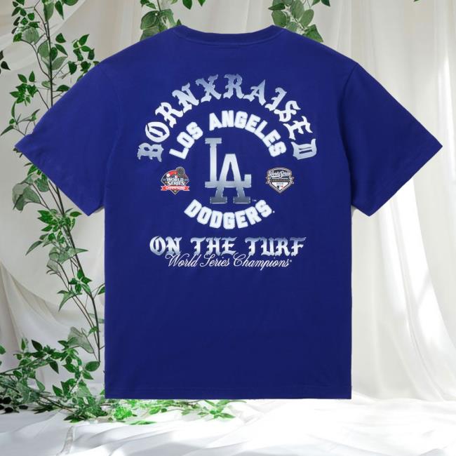 Born X Raised Merch Store Born X Raised Dodgers Chrome Arches Shirt Blue 3 Born X Raised Merch Store Born X Raised Dodgers Chrome Arches Shirt Blue