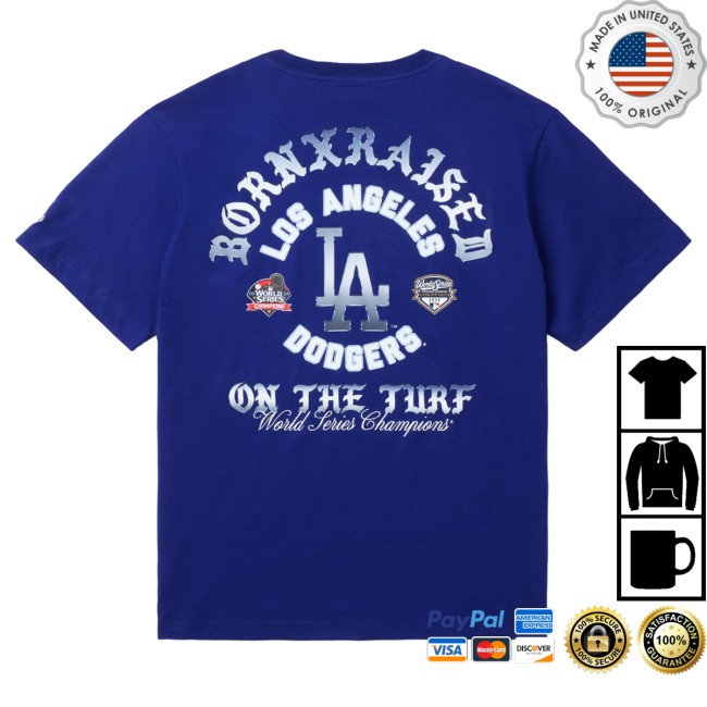 Born X Raised Merch Store Born X Raised Dodgers Chrome Arches Tee Blue 4 Born X Raised Merch Store Born X Raised Dodgers Chrome Arches Tee Blue