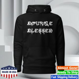 Bourne Blessed Merch Store Bourne Blessed Gothic Cross Hoodie Faith Inspired Streetwear Pullover