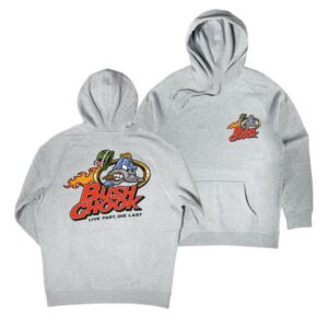 Bush Chook Merch Shop Brass Chook Hoodie Grey