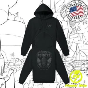 kenny C2c Country To Country Merch Store Angel Guitar Black Zip Hoodiess