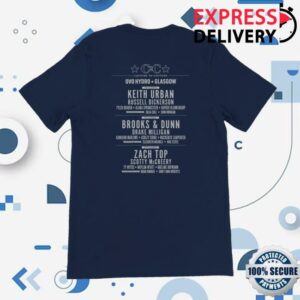 kenny C2c Country To Country Merch Store Glasgow Neon Sign 2026 Line Up Navy Shirt