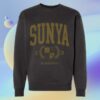 Cave & Canary Goods Merch Shop Sunya Collegiate Faded Black Crewneck