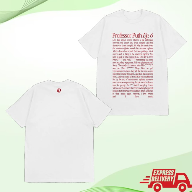 Charlie Puth Store Merch Professor Puth Text T-Shirt 5 Charlie Puth Store Merch Professor Puth Text T-Shirt