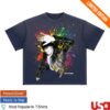 Chris Brown Merch Store F.A.M.E. 15Th Anniversary Splatter Sun Fade Raw Edge Shirt