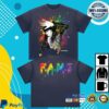 Chris Brown Merch Store F.A.M.E. 15Th Anniversary Splatter Sun Fade Raw Edge Shirt