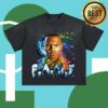 Chris Brown Merch Store Fame 15Th Anniversary Spiral Sun Fade Raw Edge Shirt