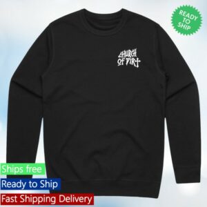 Church Of Dirt Merch Store Renovated Black Premium Crew