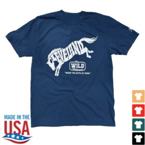 Cle Clothing Merch Shop Cleveland Wild Midwest Bronco Shirt