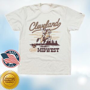 Cle Clothing Merch Shop Cleveland Wild Midwest Cowgirl Shirt