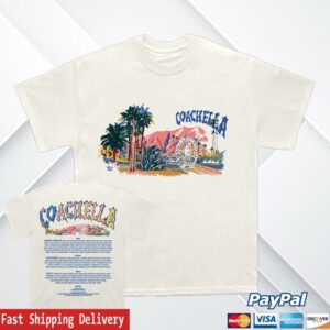 Coachella Merch Shop Coachella Pastels 2026 Lineup Tee