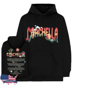 Coachella Merch Shop Felt Cute 2026 Lineup Hoodie
