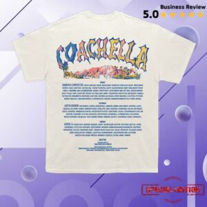 Coachella Shop Merch Store Coachella Pastels 2026 Lineup Shirt
