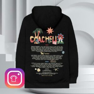 Coachella Shop Merch Store Felt Cute 2026 Lineup Hoodie
