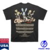 Coachella Shop Merch Store Ribbons & Roses 2026 Lineup Shirt