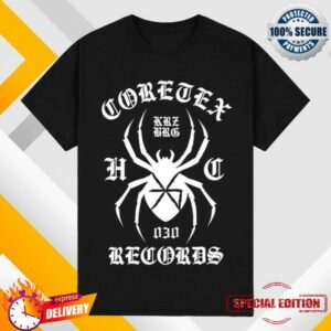 Coretex Records Merch Store Coretex Hardcore Spider 2.0 T-Shirt Black