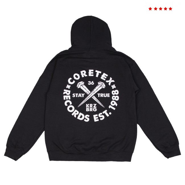 Coretex Records Merch Store Coretex Nails Hooded Sweatshirt Black 5 Coretex Records Merch Store Coretex Nails Hooded Sweatshirt Black