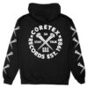 Coretex Records Merch Store Coretex Nails Hoodie Black-White