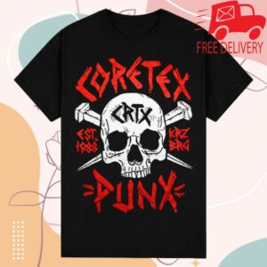 Coretex Records Merch Store Coretex Punx T-Shirt Black Red