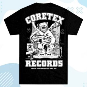 Coretex Records Merch Store Coretex Star Bear T-Shirt Black