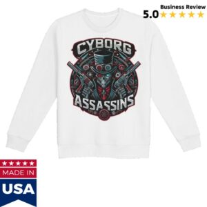 Cyborg Assassin Merch Store Frank-13 Cyborg Assassins Logo Long Sleeve Shirt