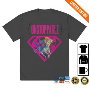 Dc Shop Merch Supergirl Unstoppable Oversized Faded T-Shirt