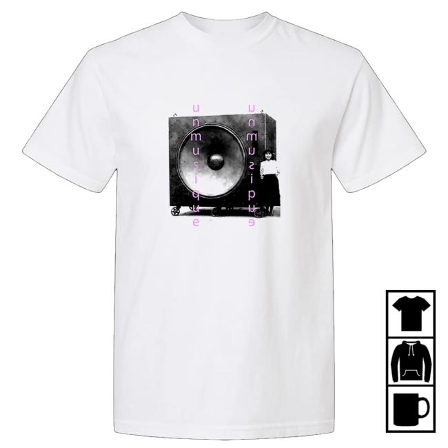 Deadair Shop Merch Store Unmusique Tee 2 Deadair Shop Merch Store Unmusique White Tee