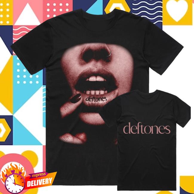 Deftones Uk Merch Shop Store Black Lip Tatt Shirt 3 Deftones Uk Merch Shop Store Black Lip Tatt T-Shirt