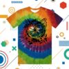Devolver Digital Merch Store Look Outside Tie-Dye Shirt