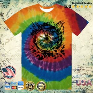 Devolver Digital Store Merch Shop Look Outside Tie-Dye T-Shirt