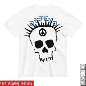 Dno Store Merch Shop Defend Peace Skull Tee 2