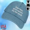 Dr. Lauren Hughes Merch Store Sometimes Good Grandparents Say Bad Words Denim Hat Blue