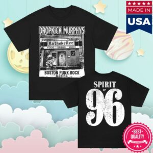 Dropkick Murphys Merch Store Rathskeller 96 T-Shirt Black