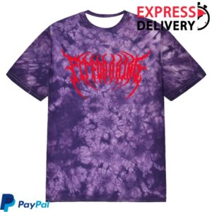 Fit For A King Merch Store Death Metal Crystal Purple Dye T-Shirt