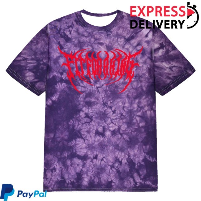 Fit For A King Merch Store Death Metal Crystal Purple Dye T-Shirt