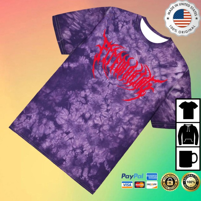 Fit For A King Merch Store Death Metal Crystal Purple Dye T-Shirt