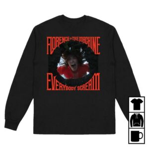 Florence And The Machine Merch Shop Scream Hole Longsleeve T Shirt