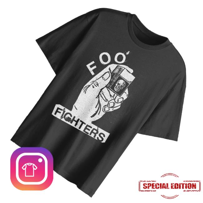 Foo Fighters Merch Store Choose Your Color Lighter In Hand Shirt 3 Foo Fighters Merch Store Choose Your Color Lighter In Hand Shirt