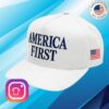 Fuentes Store Merch Official White America First Hat 6 Fuentes Store Merch Official White America First Hat