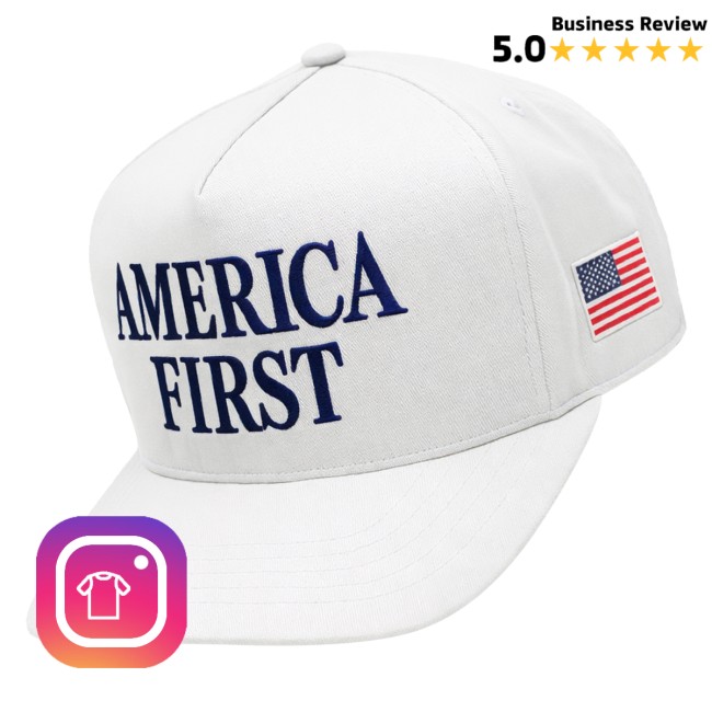 Fuentes Store Merch Official White America First Hat 3 Fuentes Store Merch Official White America First Hat