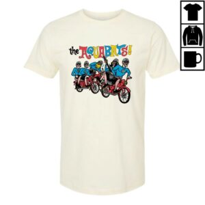 Gloopy Industries Merch Store Aquabats On A Bike Shirt