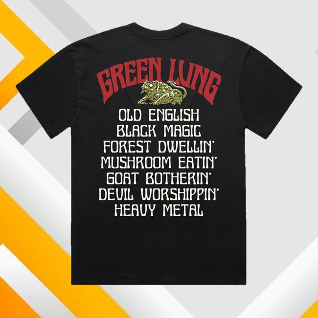 Green Lung Store Merch Old English Black Magic Shirt 5 Green Lung Store Merch Old English Black Magic Shirt