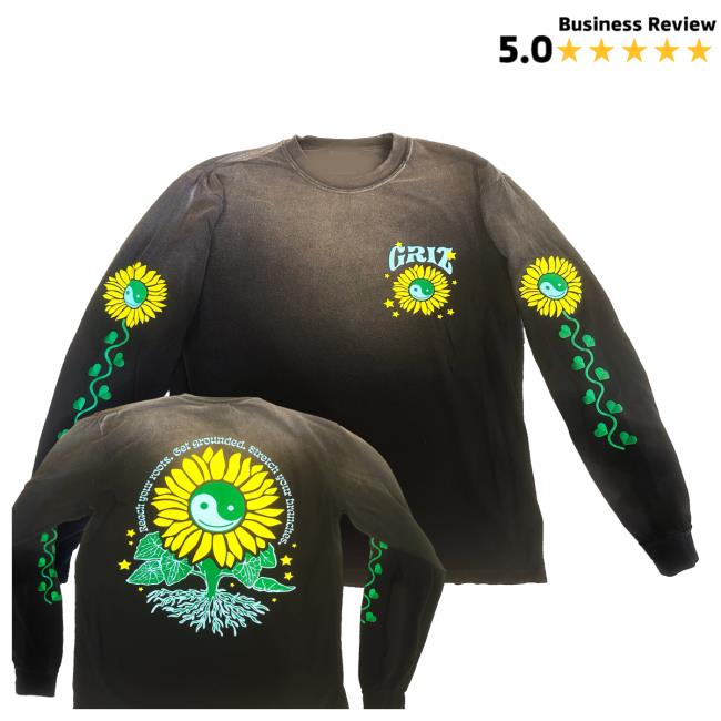 Griz Merch Shop And Reach Your Roots Sun Fade Long Sleeve 3 Griz Merch Shop And Reach Your Roots Sun Fade Long Sleeve