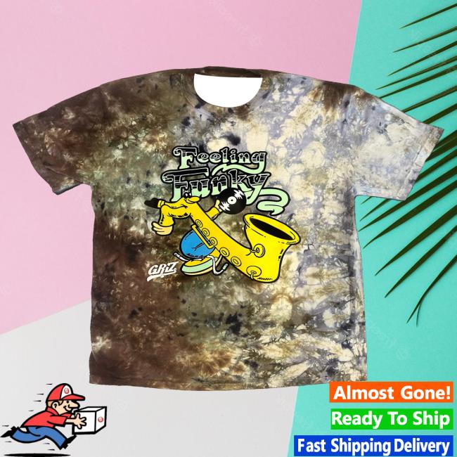 Griz Merch Shop Griz Feeling Funky T-Shirt In Earth Shades Tie Dyes 2 Griz Merch Shop Griz Feeling Funky T-Shirt In Earth Shades Tie Dye