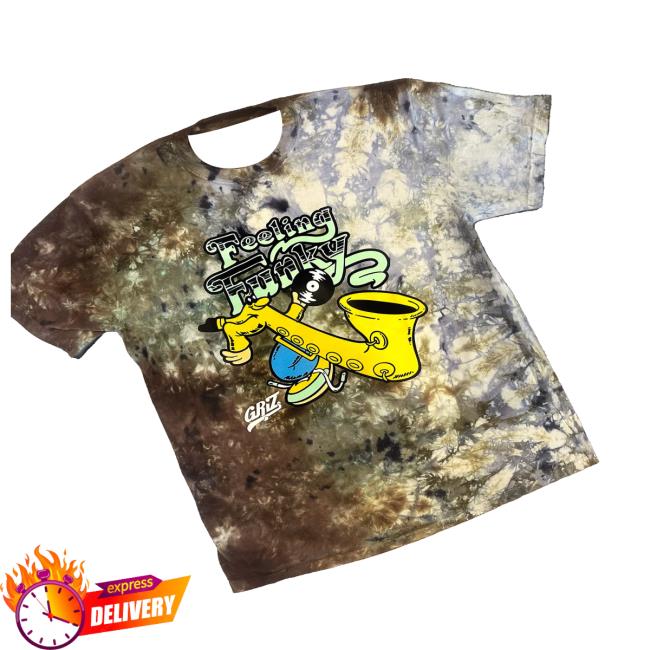 Griz Merch Shop Griz Feeling Funky T-Shirt In Earth Shades Tie Dyes 3 Griz Merch Shop Griz Feeling Funky T-Shirt In Earth Shades Tie Dye