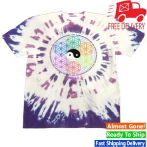 Griz Merch Shop Griz Geometric Harmony Amethyst Burst Dye T-Shirt