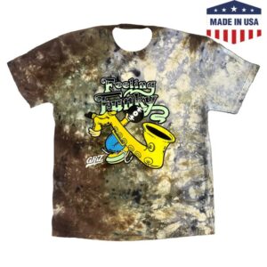 Griz Merch Store Griz Feeling Funky T-Shirt In Earth Shades Tie Dye